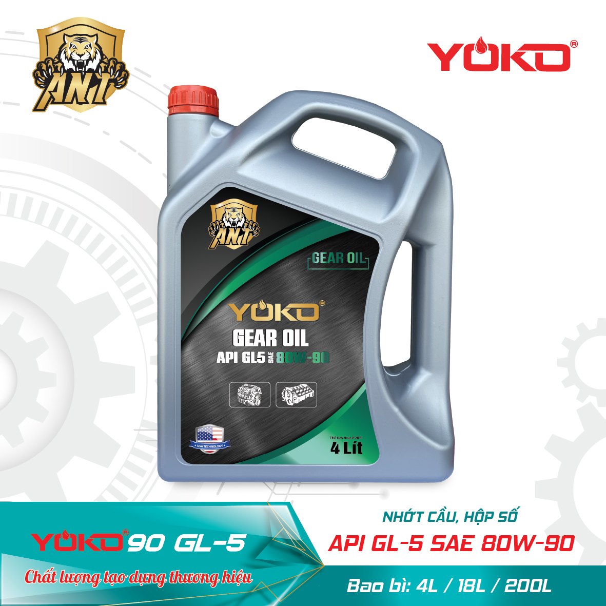 ANT YOKO VANTAI DIESEL_90 GL-5 4L