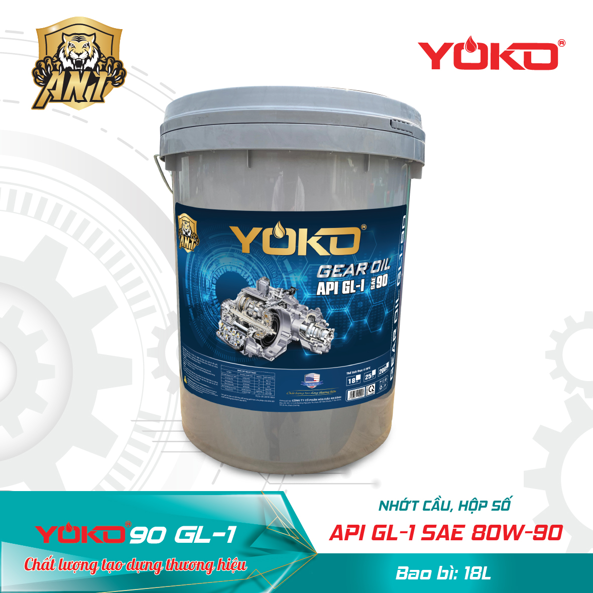 ANT YOKO VANTAI DIESEL_GL-1 18L 80W90