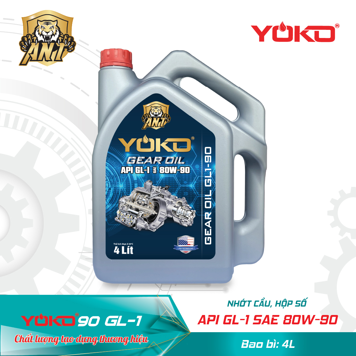 ANT YOKO VANTAI DIESEL_GL-1 4L 80W90